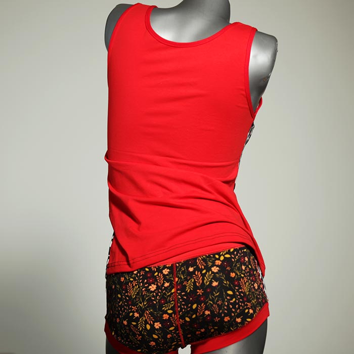 sexy bunte handgemachte süße Unterwäsche Set für DamenPanty / Hotpant mit Top aus Baumwolle thumbnail