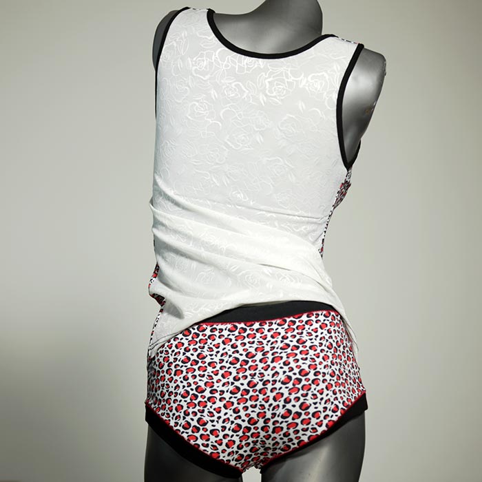 handgemachte gemusterte sexy süße Unterwäsche Set für DamenPanty / Hotpant mit Top aus Baumwolle thumbnail