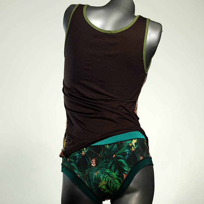 preiswerte schöne attraktive nachhaltige Unterwäsche Set für DamenPanty / Hotpant mit Top aus Baumwolle thumbnail