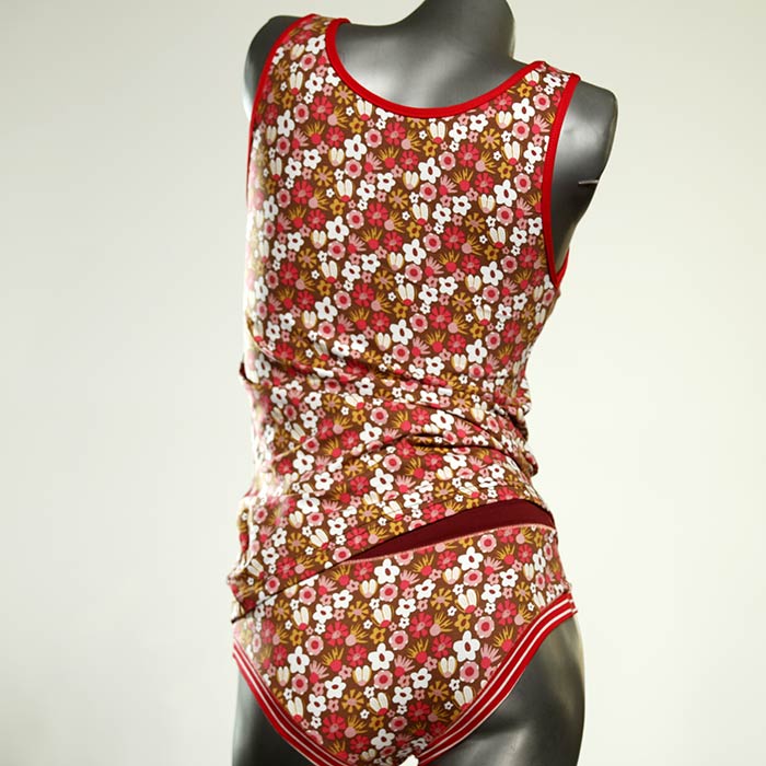 handgemachte bequeme schöne sexy Unterwäsche Set für DamenPanty / Hotpant mit Top aus Baumwolle thumbnail