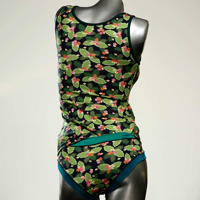 bunte süße handgemachte attraktive Unterwäsche Set für DamenPanty / Hotpant mit Top aus Baumwolle thumbnail