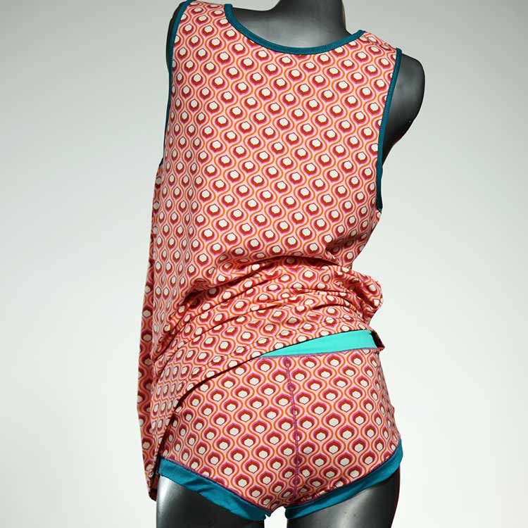 handgemachte attraktive günstige bunte Unterwäsche Set für DamenPanty / Hotpant mit Top aus Baumwolle thumbnail