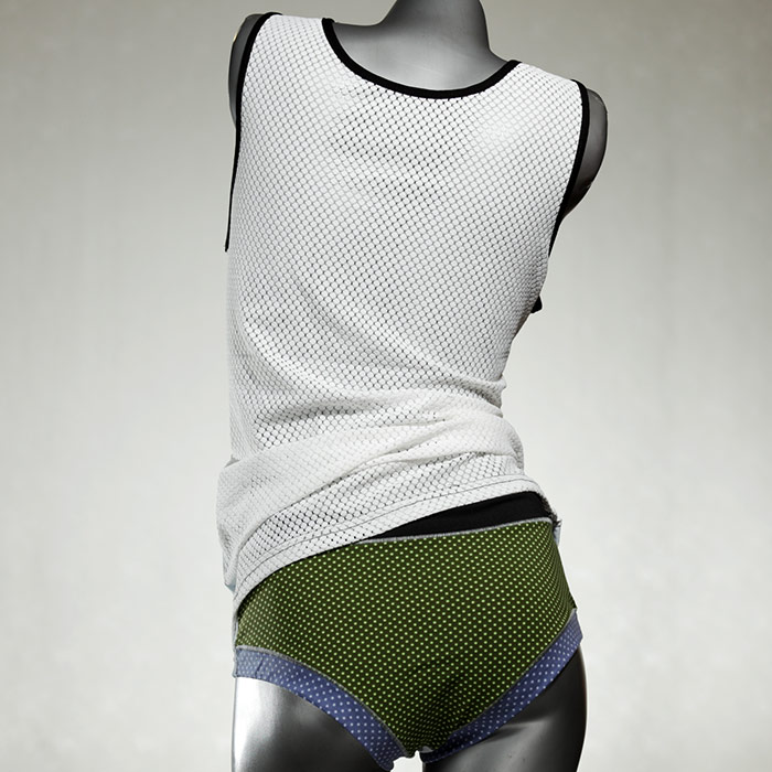 ökologische sexy preiswerte süße Unterwäsche Set für DamenPanty / Hotpant mit Top aus Baumwolle thumbnail