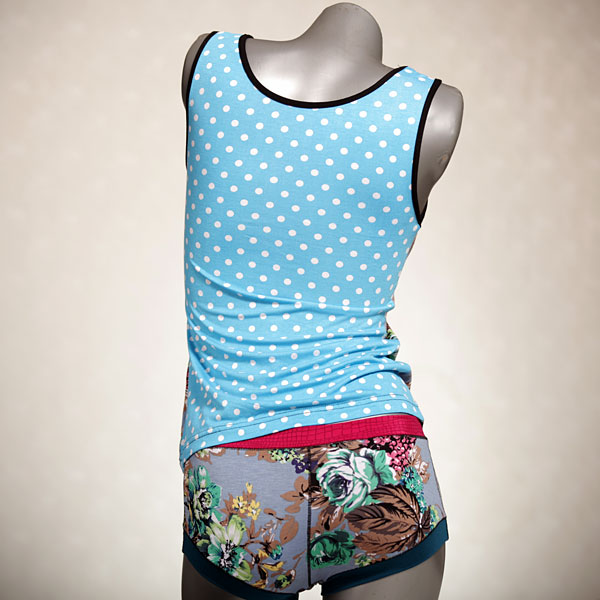 sexy farbige bequeme preiswerte Unterwäsche Set für DamenPanty / Hotpant mit Top aus Baumwolle thumbnail