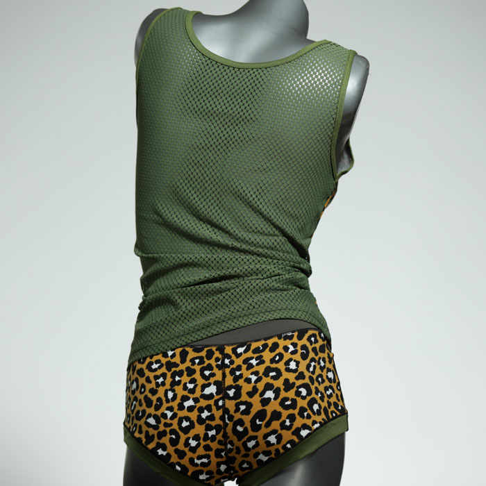 süße  bequeme handgemachte Unterwäsche Set für DamenPanty / Hotpant mit Top aus Baumwolle thumbnail