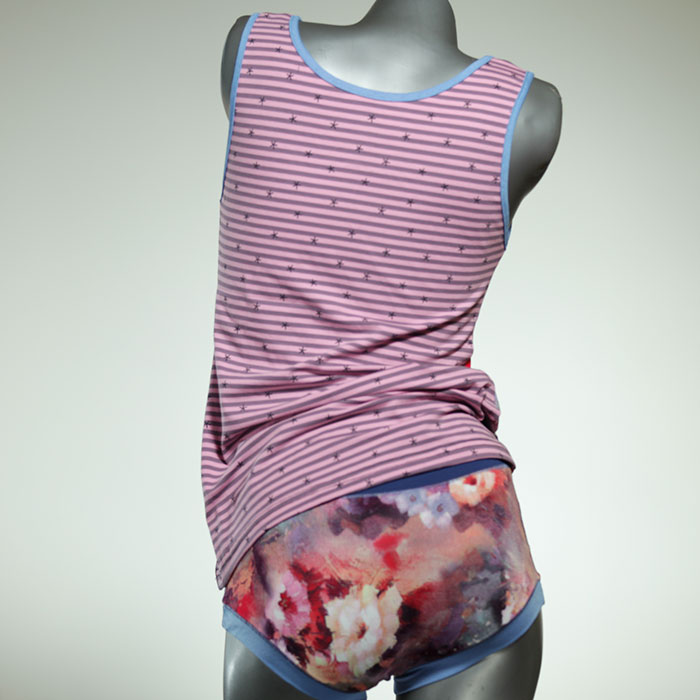 attraktive süße gemusterte farbige Unterwäsche Set für DamenPanty / Hotpant mit Top aus Baumwolle thumbnail