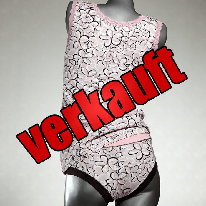 attraktive sexy bequeme günstige Unterwäsche Set für DamenPanty / Hotpant mit Top aus Baumwolle