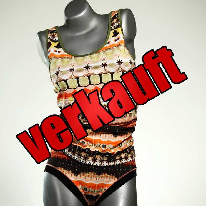 nachhaltige farbige ökologische günstige Unterwäsche Set für DamenPanty / Hotpant mit Top aus Baumwolle