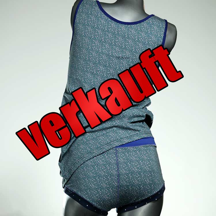 preiswerte nachhaltige bunte sexy Unterwäsche Set für DamenPanty / Hotpant mit Top aus Baumwolle