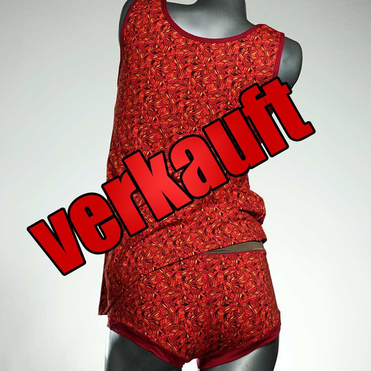 bequeme attraktive sexy preiswerte Unterwäsche Set für DamenPanty / Hotpant mit Top aus Baumwolle