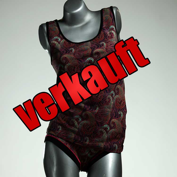 nachhaltige ökologische bunte schöne Unterwäsche Set für DamenPanty / Hotpant mit Top aus Baumwolle