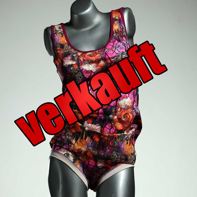 schöne preiswerte ökologische sexy Unterwäsche Set für DamenPanty / Hotpant mit Top aus Baumwolle