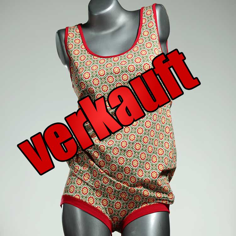 nachhaltige handgemachte ökologische schöne Unterwäsche Set für DamenPanty / Hotpant mit Top aus Baumwolle