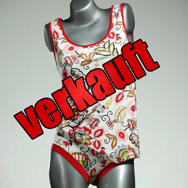 gemusterte süße attraktive preiswerte Unterwäsche Set für DamenPanty / Hotpant mit Top aus Baumwolle