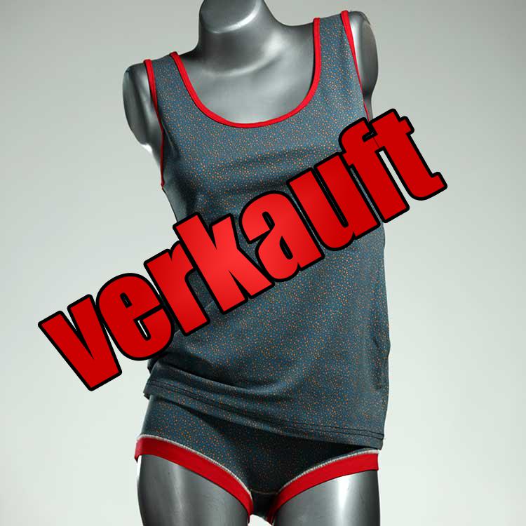 bunte schöne günstige preiswerte Unterwäsche Set für DamenPanty / Hotpant mit Top aus Baumwolle