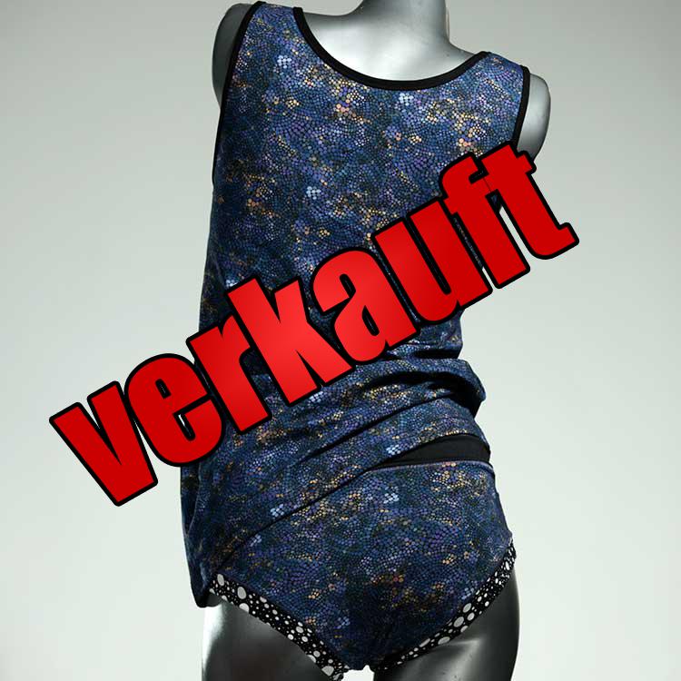 farbige süße bequeme nachhaltige Unterwäsche Set für DamenPanty / Hotpant mit Top aus Baumwolle
