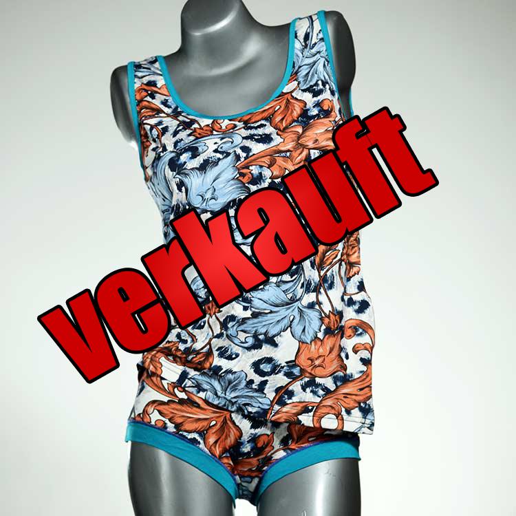 preiswerte süße gemusterte schöne Unterwäsche Set für DamenPanty / Hotpant mit Top aus Baumwolle