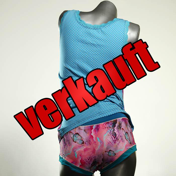 attraktive schöne bunte sexy Unterwäsche Set für DamenPanty / Hotpant mit Top aus Baumwolle
