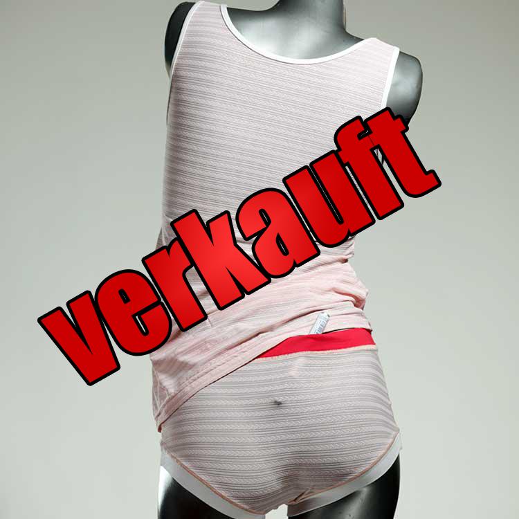 attraktive ökologische bequeme nachhaltige Unterwäsche Set für DamenPanty / Hotpant mit Top aus Baumwolle