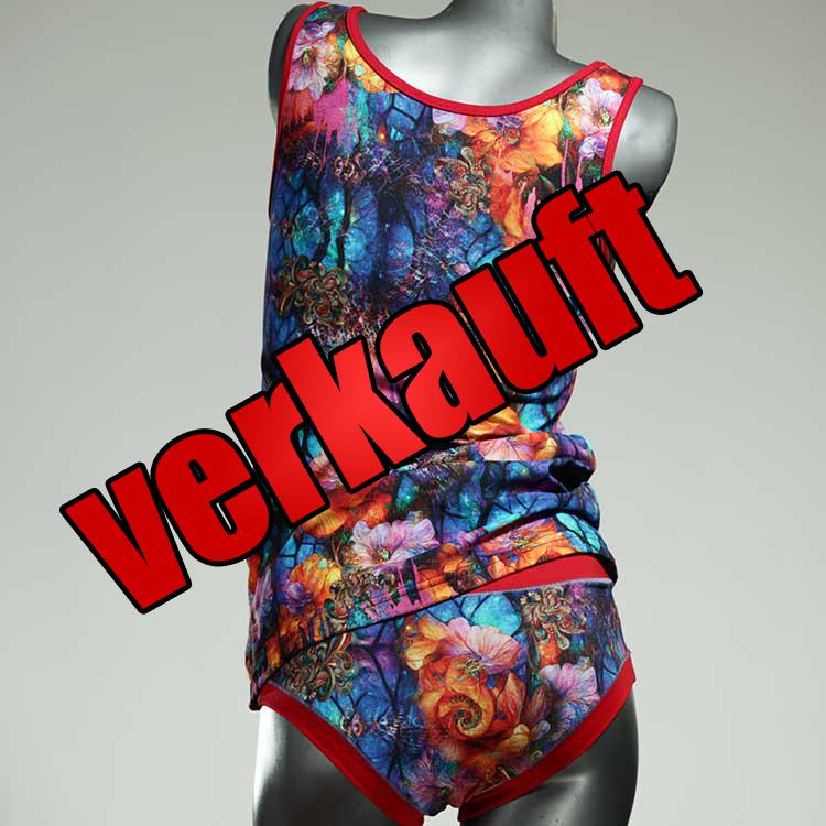günstige bequeme süße preiswerte Unterwäsche Set für DamenPanty / Hotpant mit Top aus Baumwolle