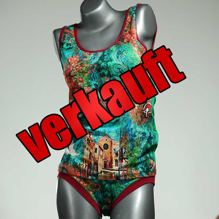 preiswerte schöne gemusterte süße Unterwäsche Set für DamenPanty / Hotpant mit Top aus Baumwolle