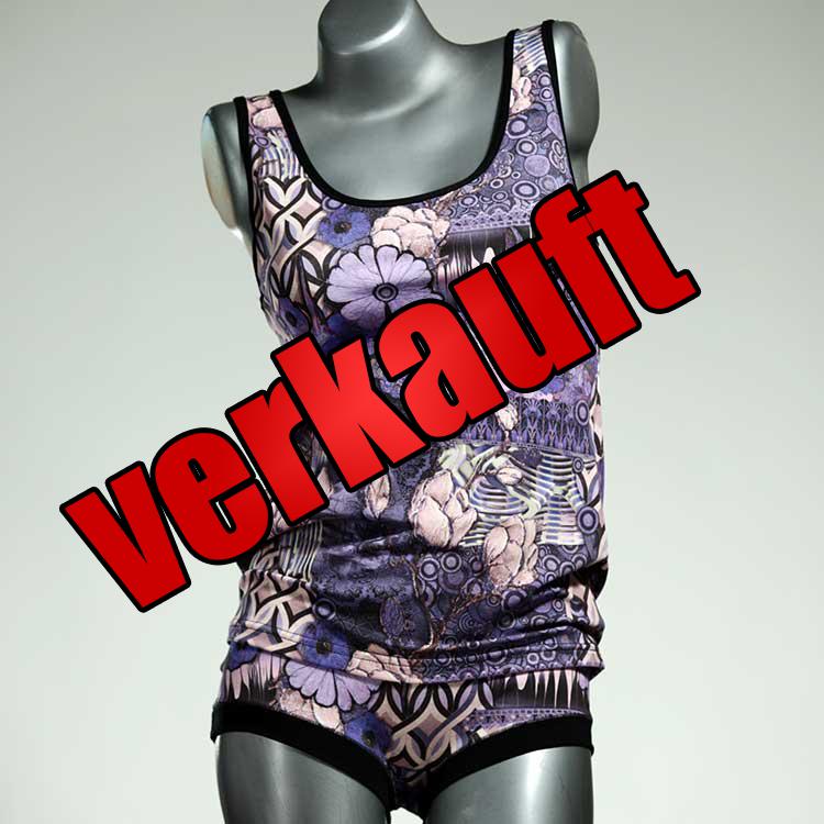 farbige handgemachte süße sexy Unterwäsche Set für DamenPanty / Hotpant mit Top aus Baumwolle
