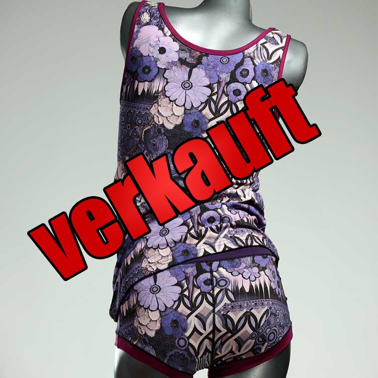 bequeme sexy bunte farbige Unterwäsche Set für DamenPanty / Hotpant mit Top aus Baumwolle