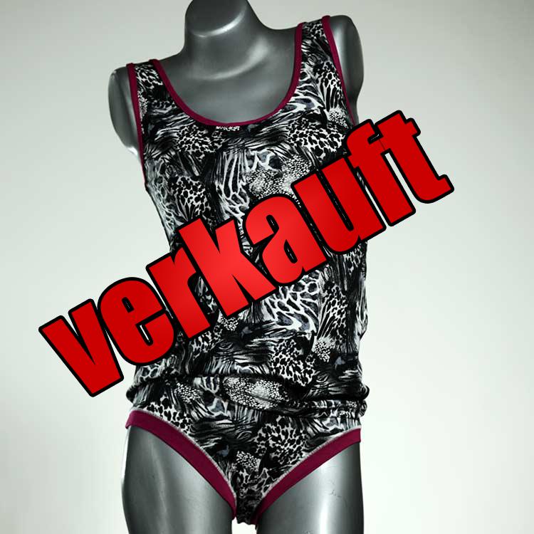 handgemachte farbige günstige bunte Unterwäsche Set für DamenPanty / Hotpant mit Top aus Baumwolle