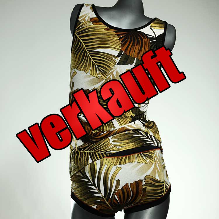 schöne bequeme attraktive preiswerte Unterwäsche Set für DamenPanty / Hotpant mit Top aus Baumwolle