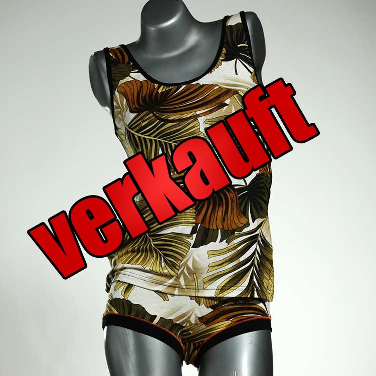 schöne bequeme attraktive preiswerte Unterwäsche Set für DamenPanty / Hotpant mit Top aus Baumwolle