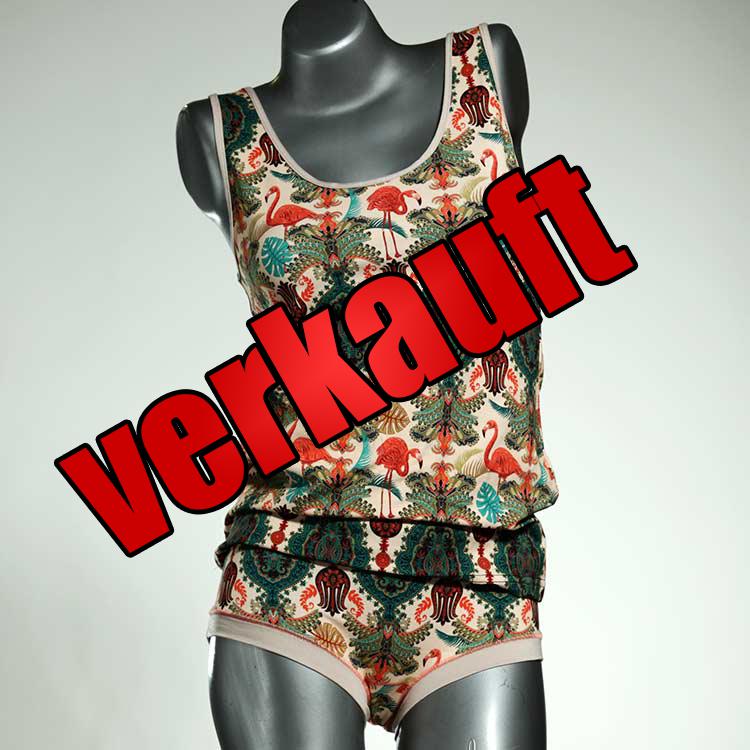 preiswerte schöne farbige bunte Unterwäsche Set für DamenPanty / Hotpant mit Top aus Baumwolle