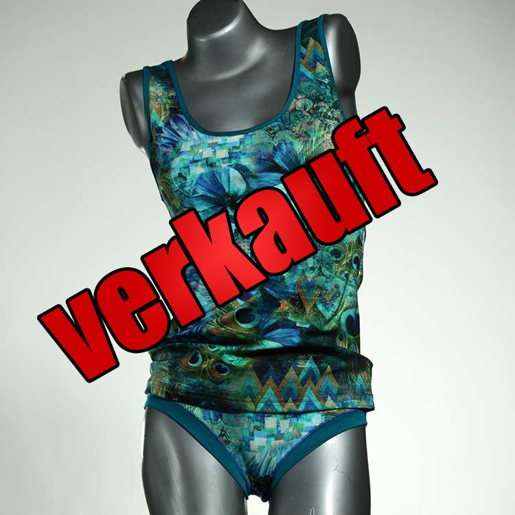 sexy günstige ökologische süße Unterwäsche Set für DamenPanty / Hotpant mit Top aus Baumwolle