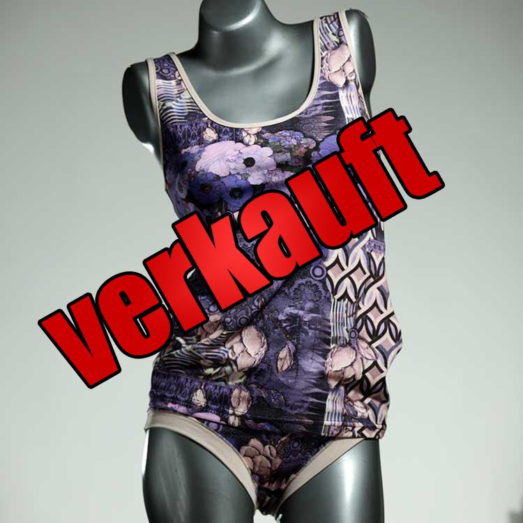 ökologische günstige sexy schöne Unterwäsche Set für DamenPanty / Hotpant mit Top aus Baumwolle