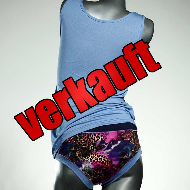 sexy gemusterte schöne nachhaltige Unterwäsche Set für DamenPanty / Hotpant mit Top aus Baumwolle