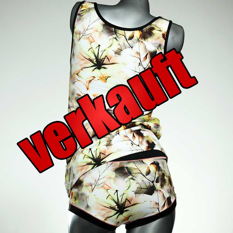süße schöne nachhaltige günstige Unterwäsche Set für DamenPanty / Hotpant mit Top aus Baumwolle