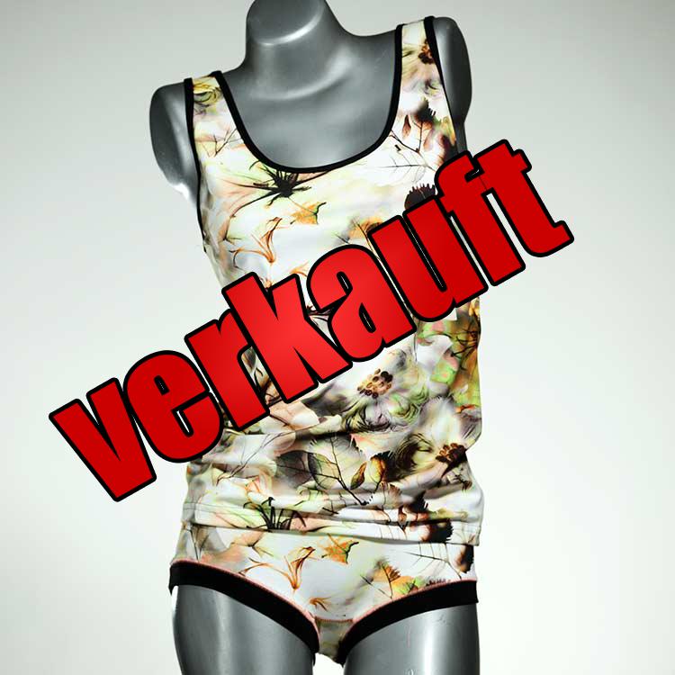 süße schöne nachhaltige günstige Unterwäsche Set für DamenPanty / Hotpant mit Top aus Baumwolle