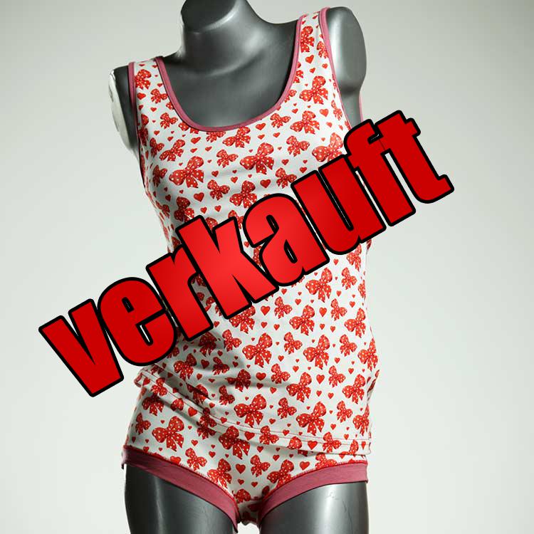 bequeme preiswerte sexy süße Unterwäsche Set für DamenPanty / Hotpant mit Top aus Baumwolle