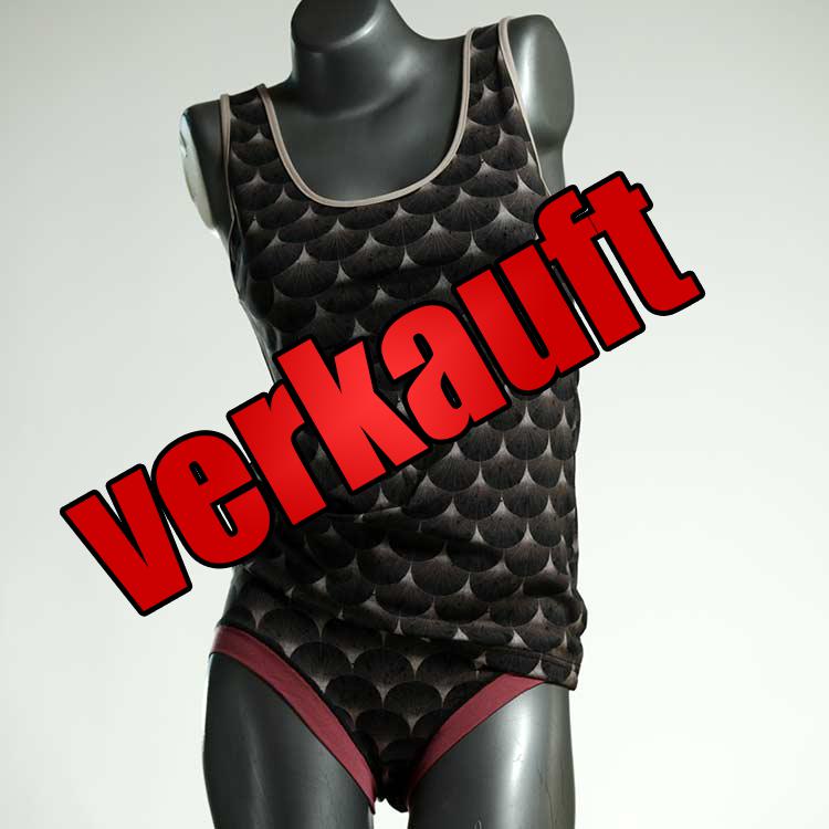 süße schöne handgemachte bunte Unterwäsche Set für DamenPanty / Hotpant mit Top aus Baumwolle