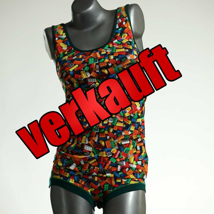attraktive sexy bunte gemusterte Unterwäsche Set für DamenPanty / Hotpant mit Top aus Baumwolle