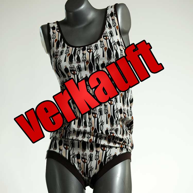 attraktive farbige gemusterte bunte Unterwäsche Set für DamenPanty / Hotpant mit Top aus Baumwolle