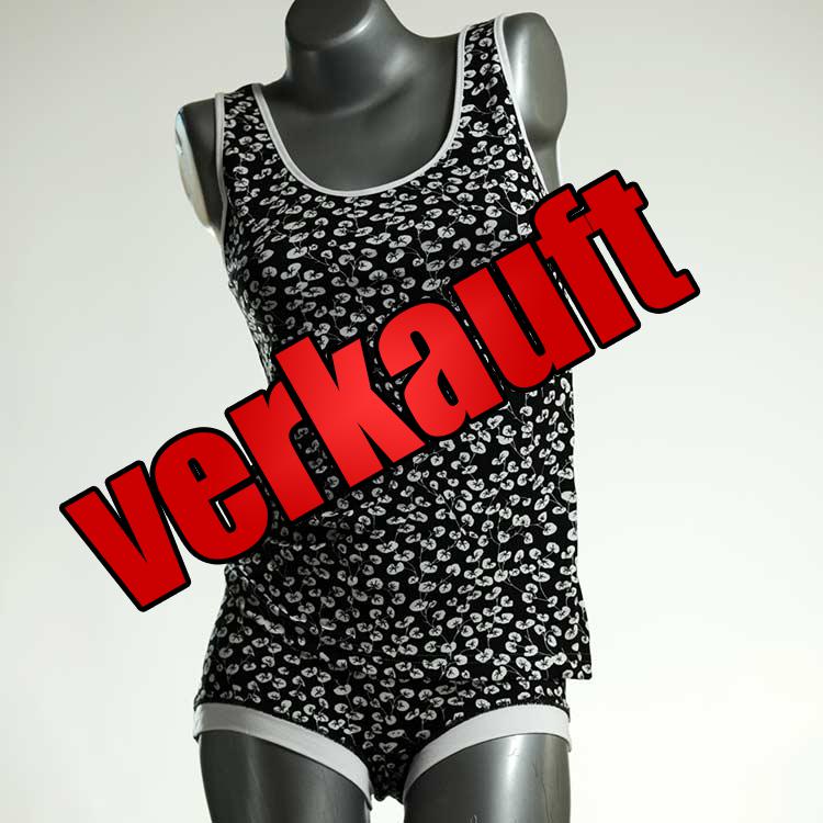 bunte schöne handgemachte süße Unterwäsche Set für DamenPanty / Hotpant mit Top aus Baumwolle