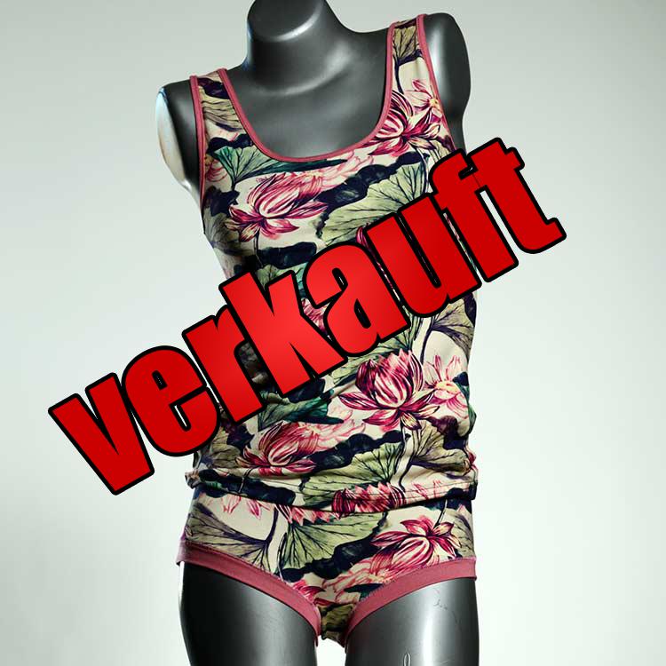 preiswerte attraktive günstige bunte Unterwäsche Set für DamenPanty / Hotpant mit Top aus Baumwolle