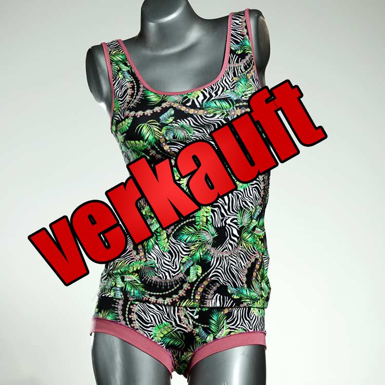 bequeme süße ökologische bunte Unterwäsche Set für DamenPanty / Hotpant mit Top aus Baumwolle