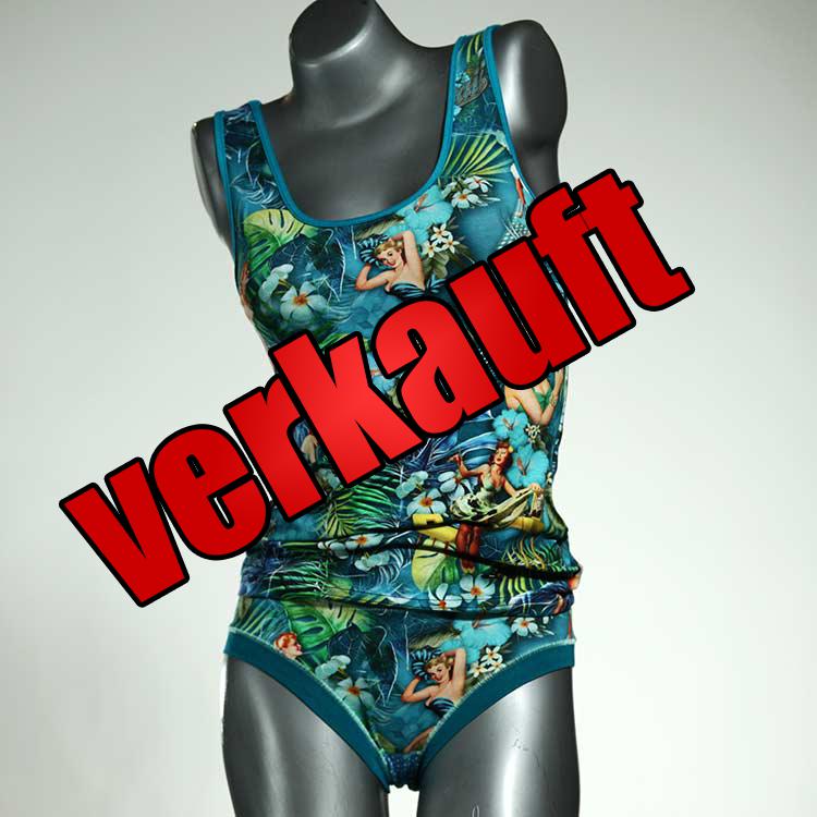 süße bunte attraktive bequeme Unterwäsche Set für DamenPanty / Hotpant mit Top aus Baumwolle