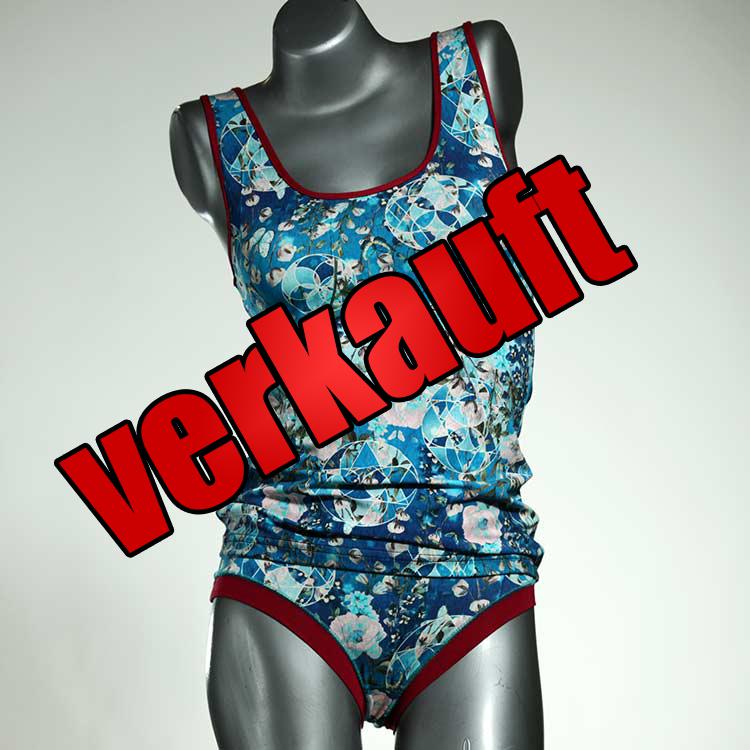 süße nachhaltige preiswerte günstige Unterwäsche Set für DamenPanty / Hotpant mit Top aus Baumwolle