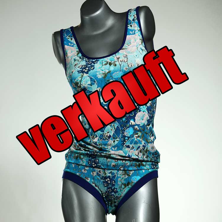 attraktive bequeme süße nachhaltige Unterwäsche Set für DamenPanty / Hotpant mit Top aus Baumwolle