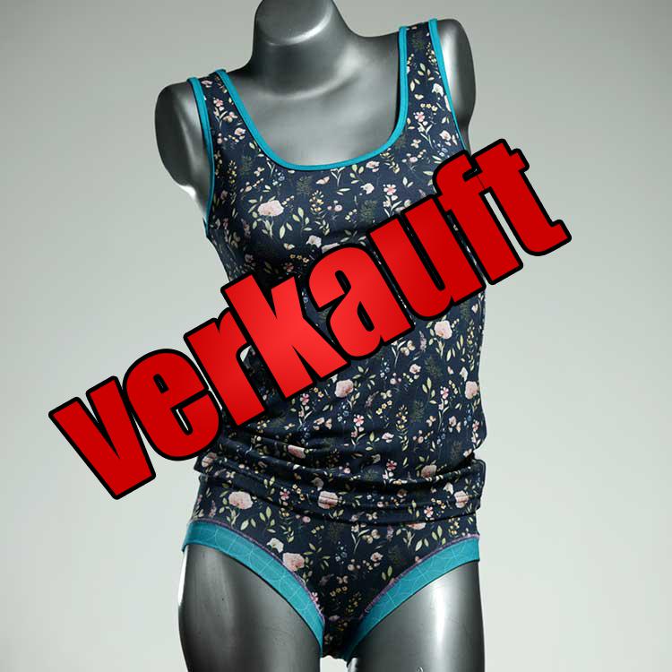 farbige preiswerte schöne süße Unterwäsche Set für DamenPanty / Hotpant mit Top aus Baumwolle