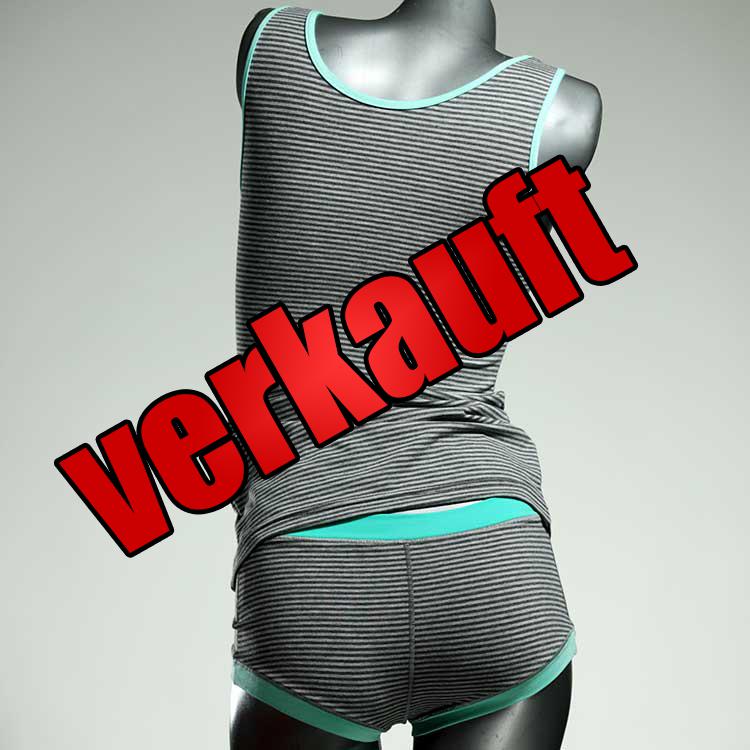bunte günstige schöne süße Unterwäsche Set für DamenPanty / Hotpant mit Top aus Baumwolle