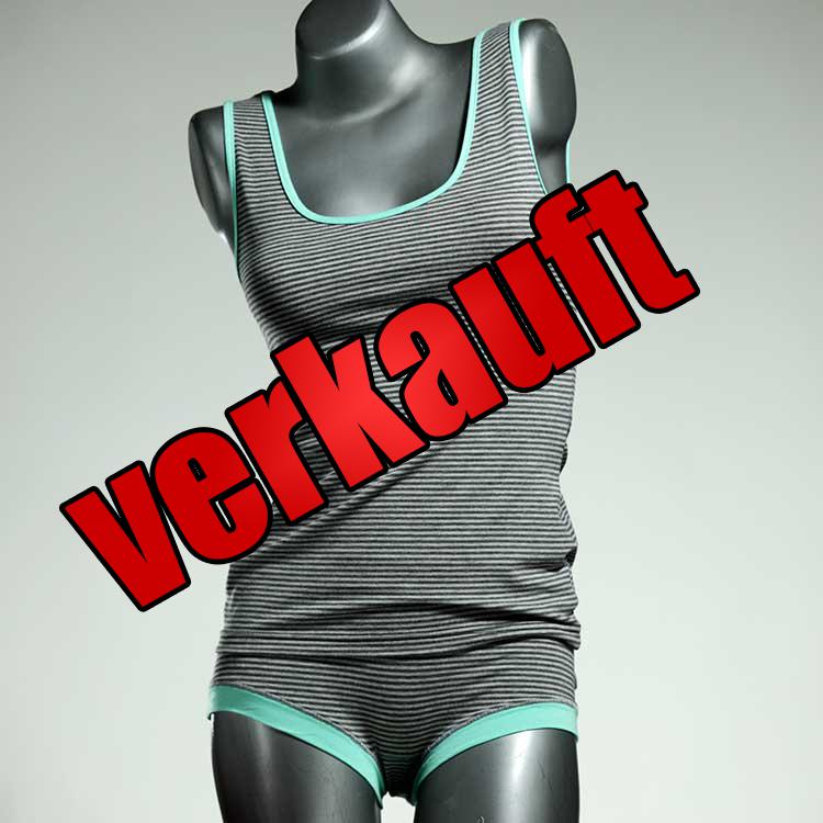 bunte günstige schöne süße Unterwäsche Set für DamenPanty / Hotpant mit Top aus Baumwolle