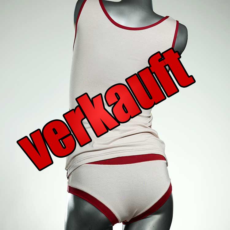 nachhaltige bunte ökologische farbige Unterwäsche Set für DamenPanty / Hotpant mit Top aus Baumwolle